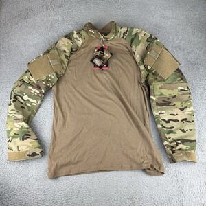 Tru-spec Mens Large Regular Cordura Combat 1/4 Zip Multi Cam New NWT Camo